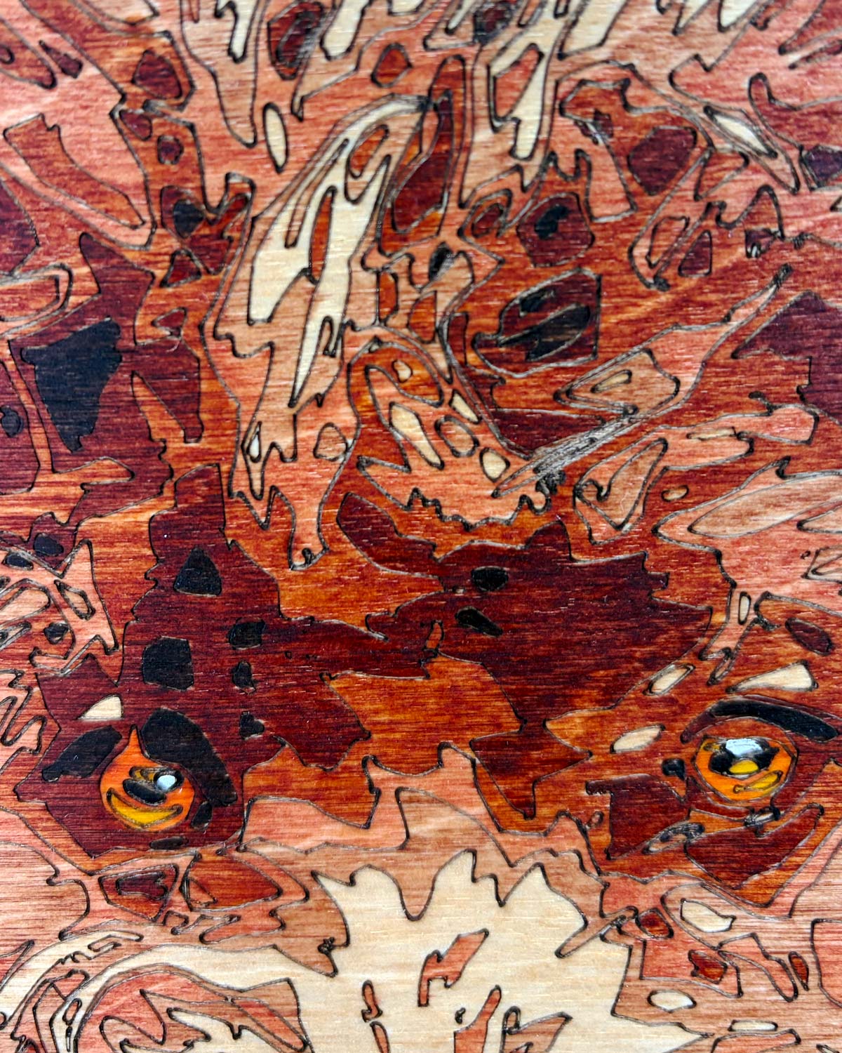 Hand-Etched Wood Pet Portrait — 11x14