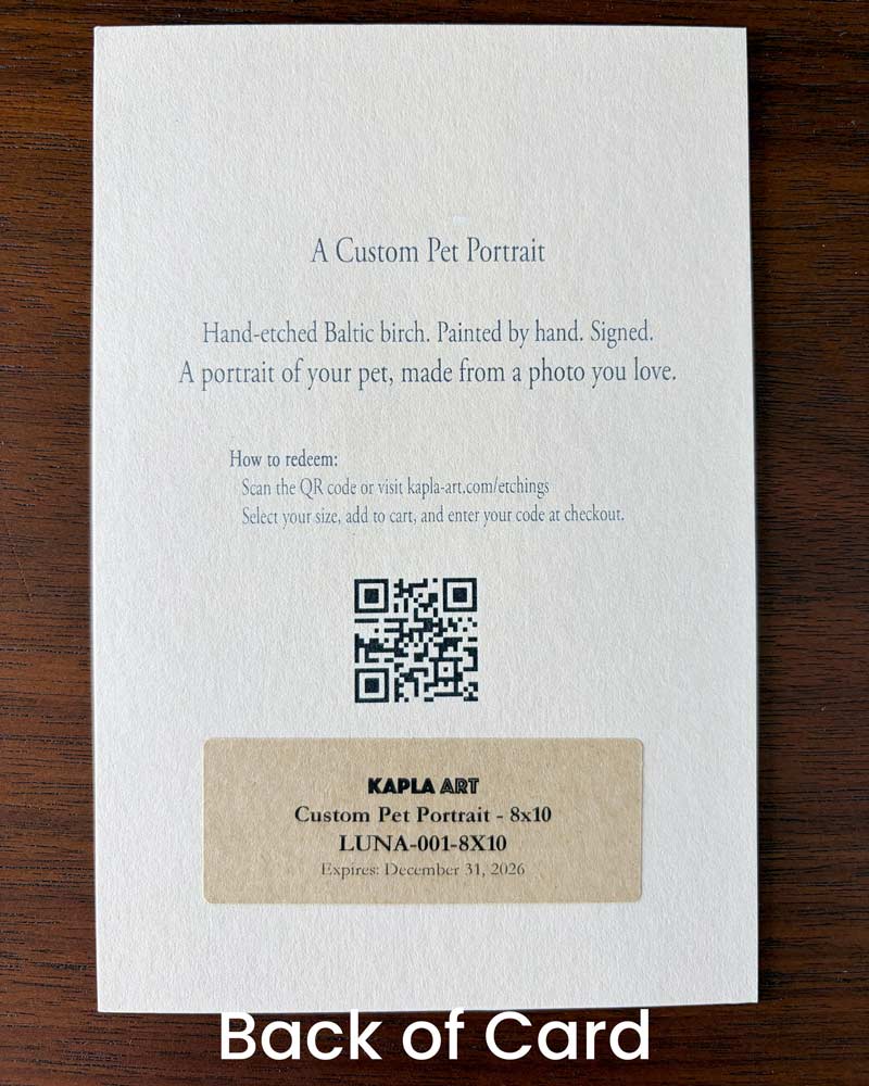 Gift a Custom Pet Portrait